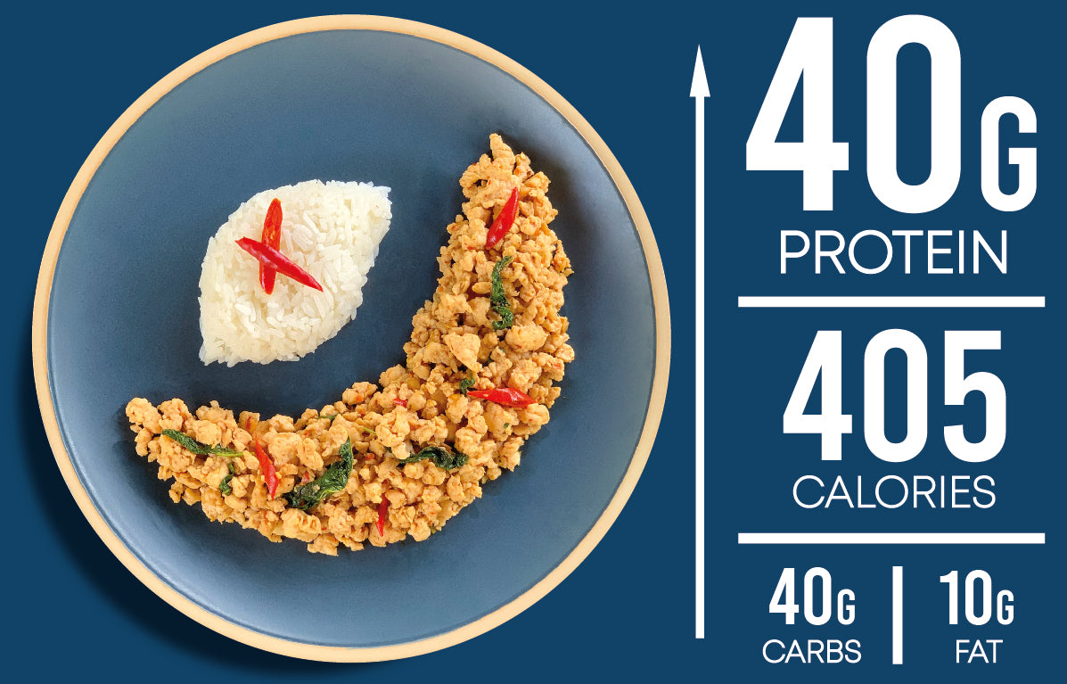 Minced Pork Basil with Rice