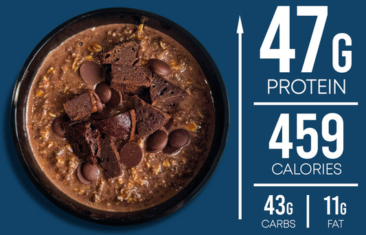 Chocolate Oats with Protein Brownies & Choc Chips