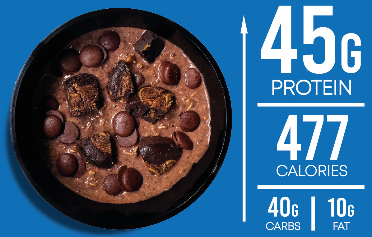 Peanut Butter Brownie Overnight Protein Oats