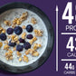 Overnight Vanilla Protein Oats with Blueberry & Granola
