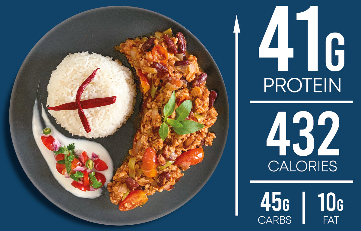 Minced Pork Chilli Con Carne With Rice