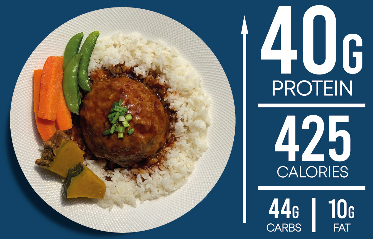 Japanese Pork Hamburg Steak With Rice
