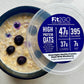 Overnight Vanilla Protein Oats with Blueberry & Granola